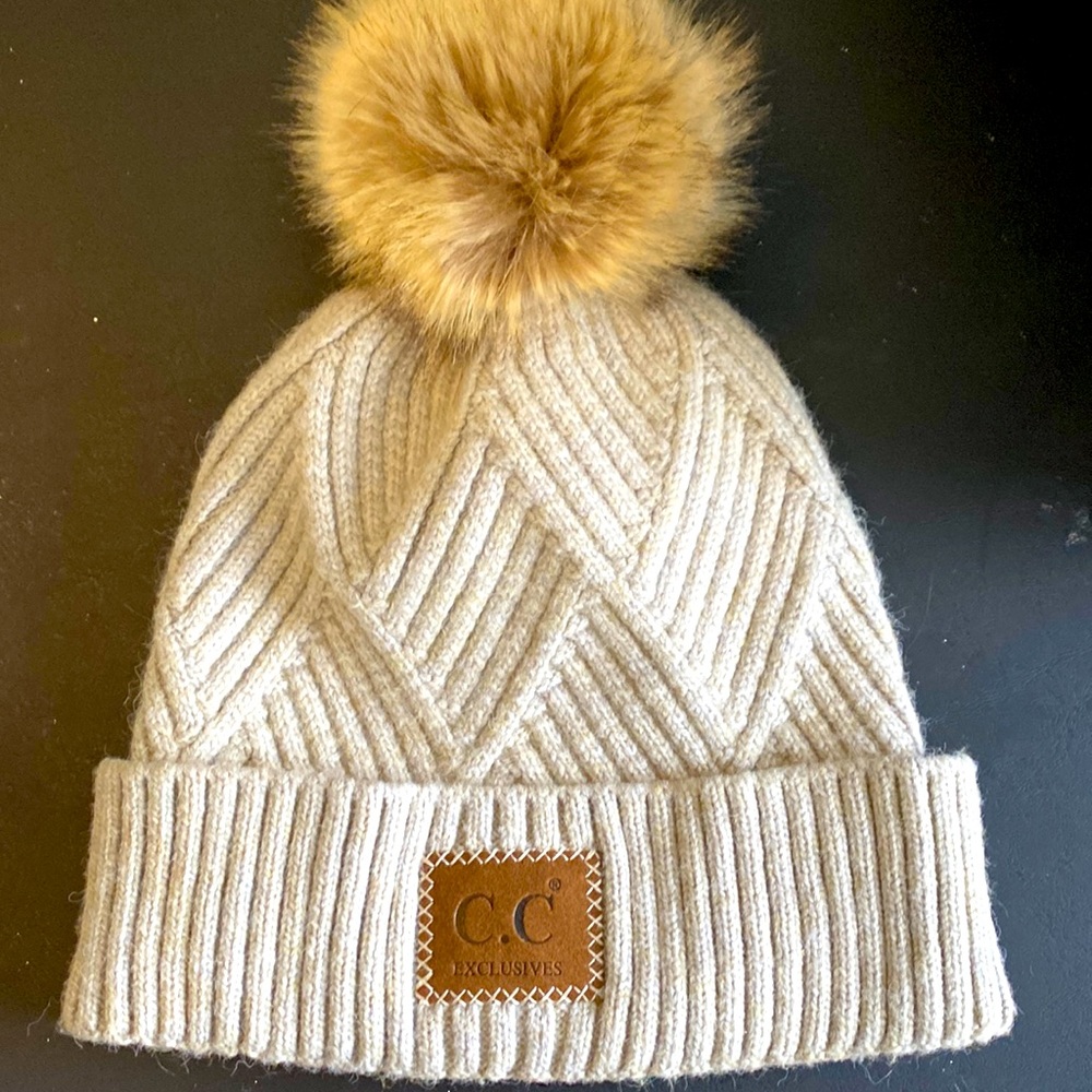 Gray CC beanie. Never worn